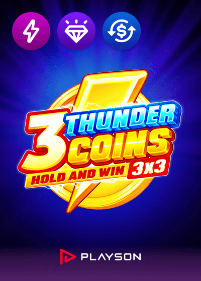 3 Thunder Coins Hold and Win